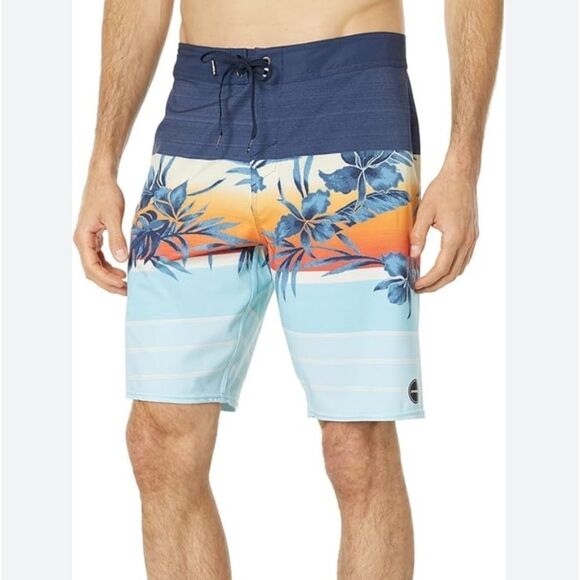 O'NEILL Hyperfreak Heist Men's Boardshorts Size 29 Tropical Print - Picture 1 of 10
